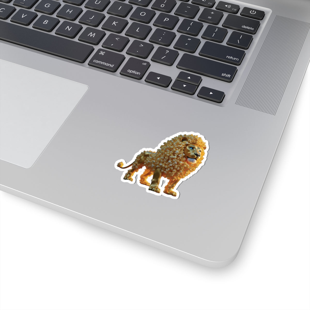 Kiss-Cut Sticker – Popcorn Lion | PixiOnyx SnackBeasts Series