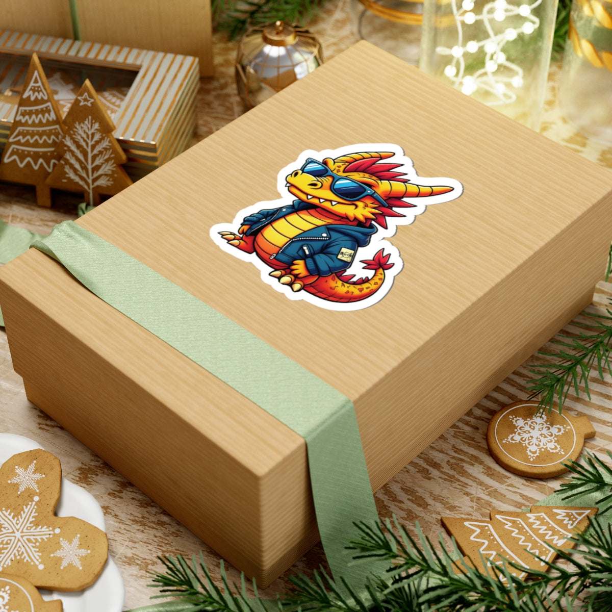 Kiss-Cut Sticker – Groove Dragon | PixiOnyx Funkcore Familiar