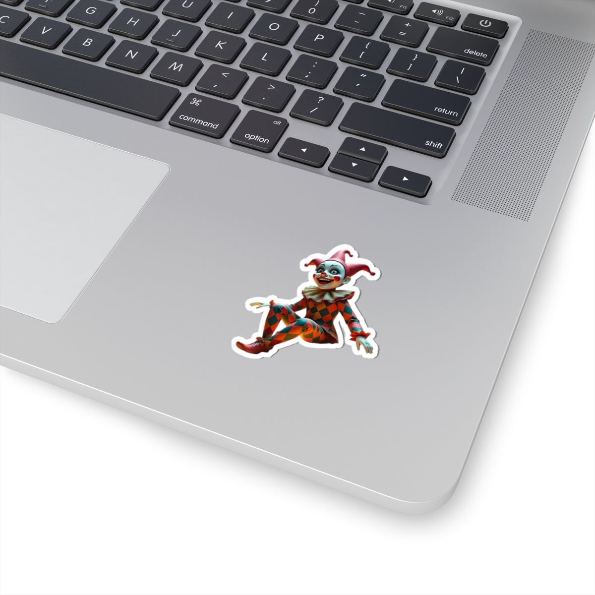Kiss-Cut Sticker – Whimsical Clown | PixiOnyx Absurdist Circus Series