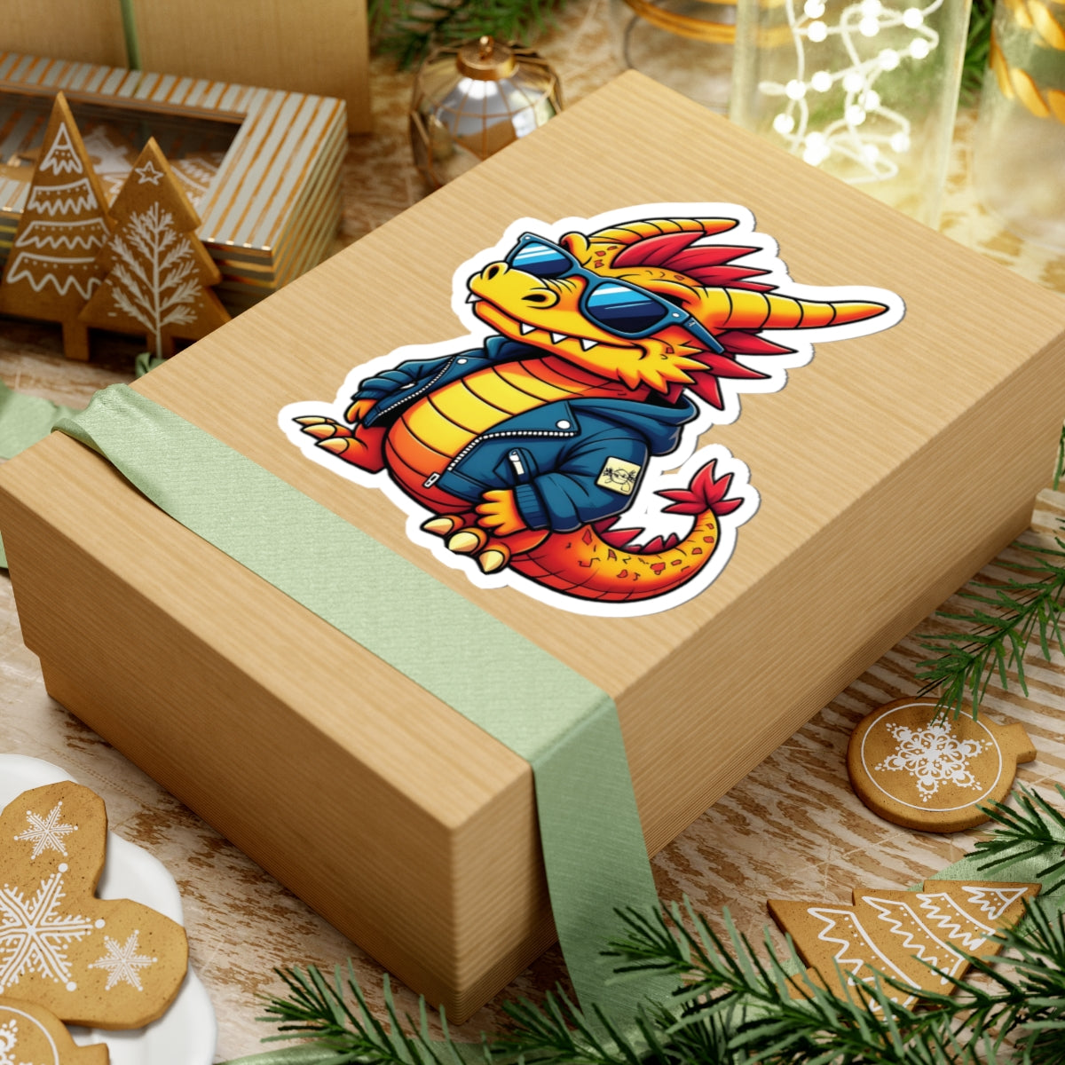 Kiss-Cut Sticker – Groove Dragon | PixiOnyx Funkcore Familiar