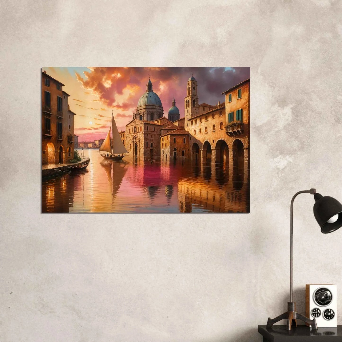 Aluminum Print – Venetian Reverie | PixiOnyx Luminous Depth Series