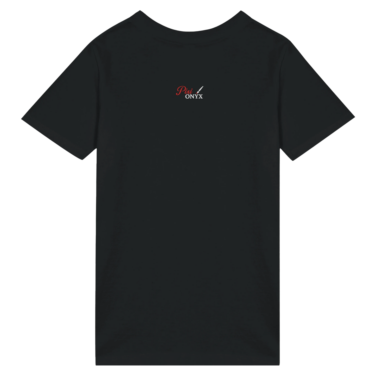 Black t-shirt from Organic Kids Crewneck T-shirt Glowing Wanderer Cosmic Drift collection