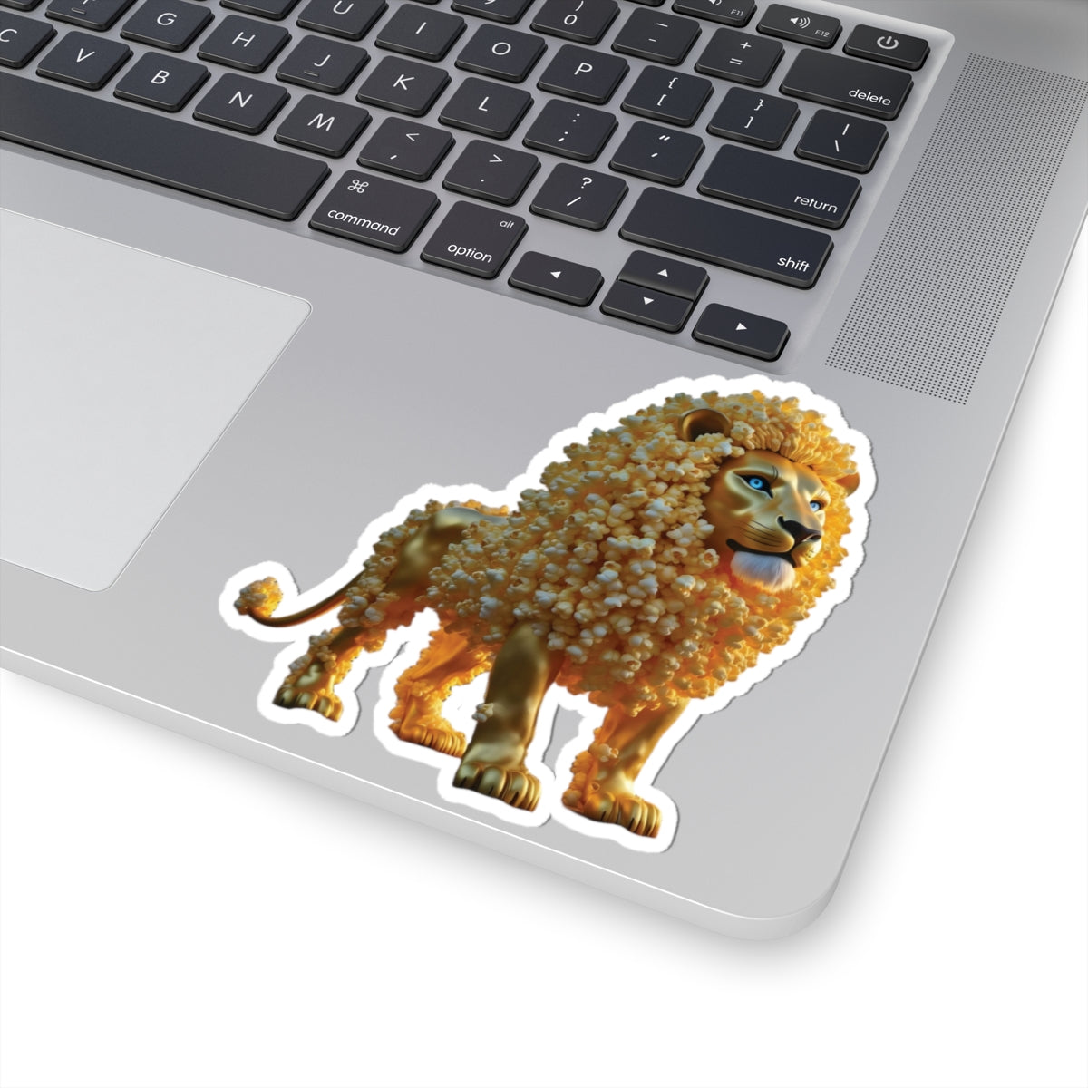 Kiss-Cut Sticker – Popcorn Lion | PixiOnyx SnackBeasts Series