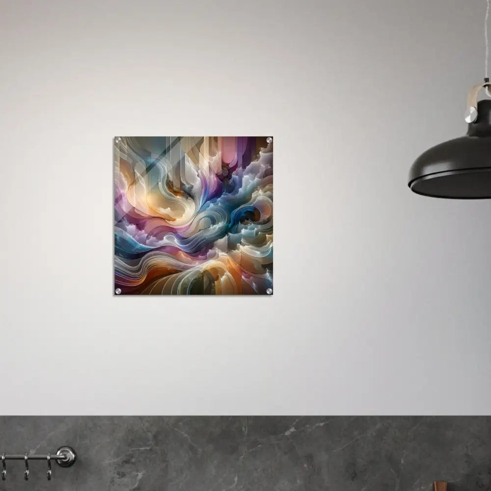 Abstract colorful wall art acrylic print from PixiOnyx Crystal Clarity Series