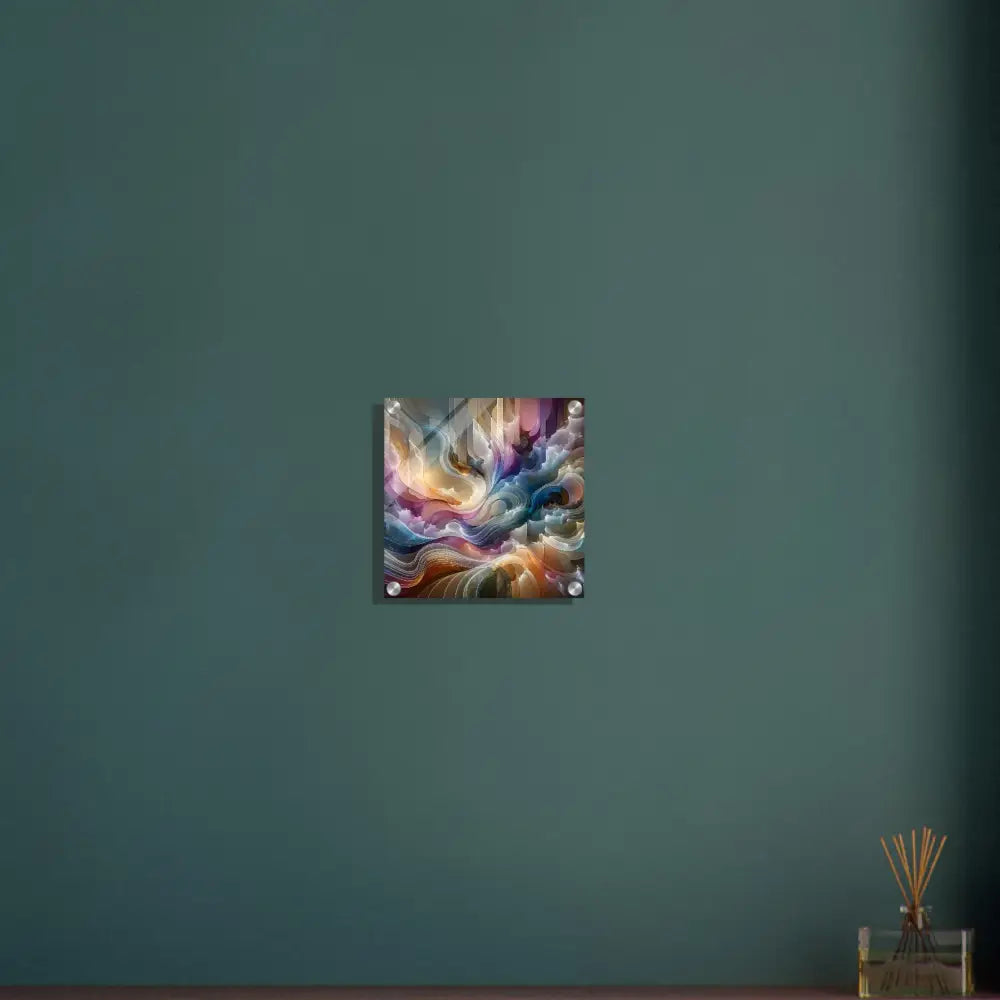 Abstract colorful wall art acrylic print from PixiOnyx Celestial Layer Flux series