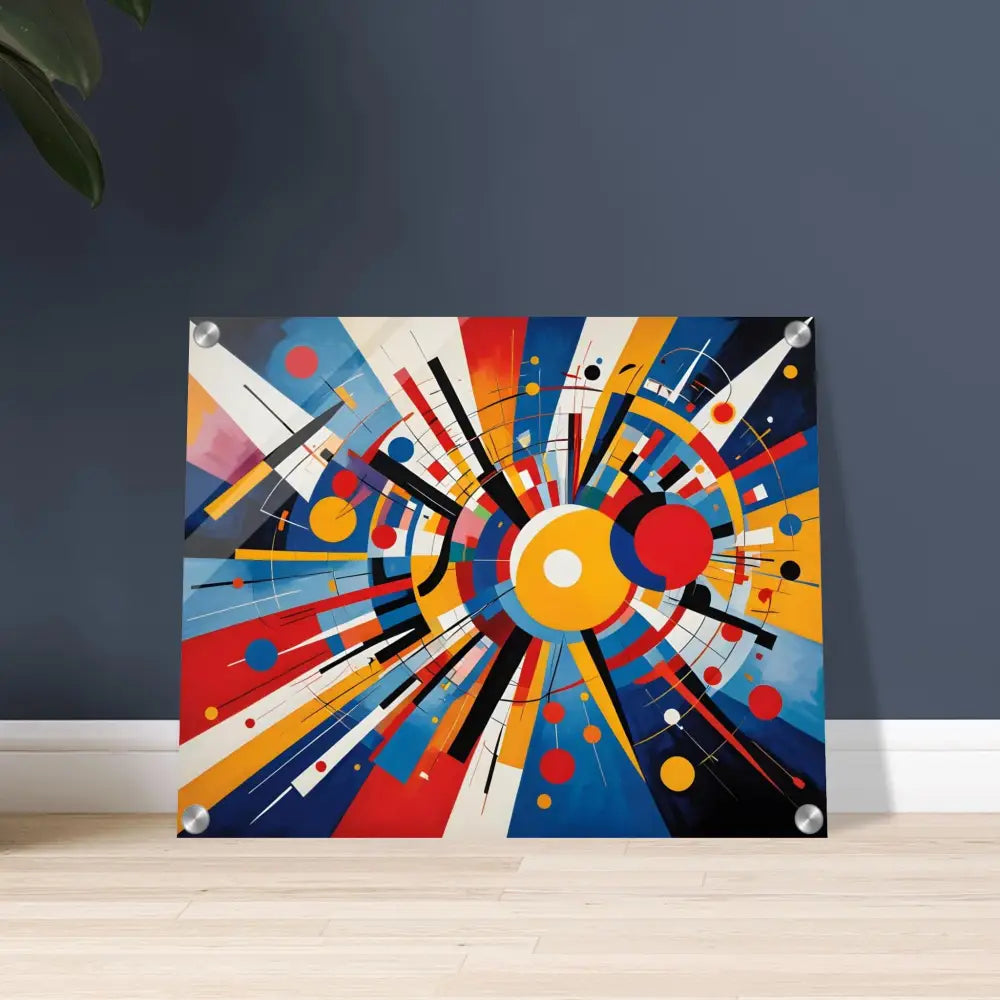 Abstract geometric artwork for Acrylic Print Celestial Motion PixiOnyx Abstract Dreamscape