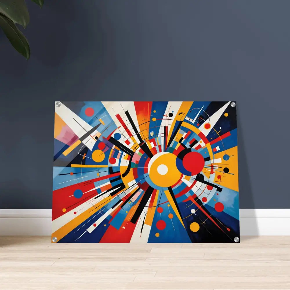 Abstract geometric artwork on Acrylic Print Celestial Motion by PixiOnyx Abstract Dreamscape