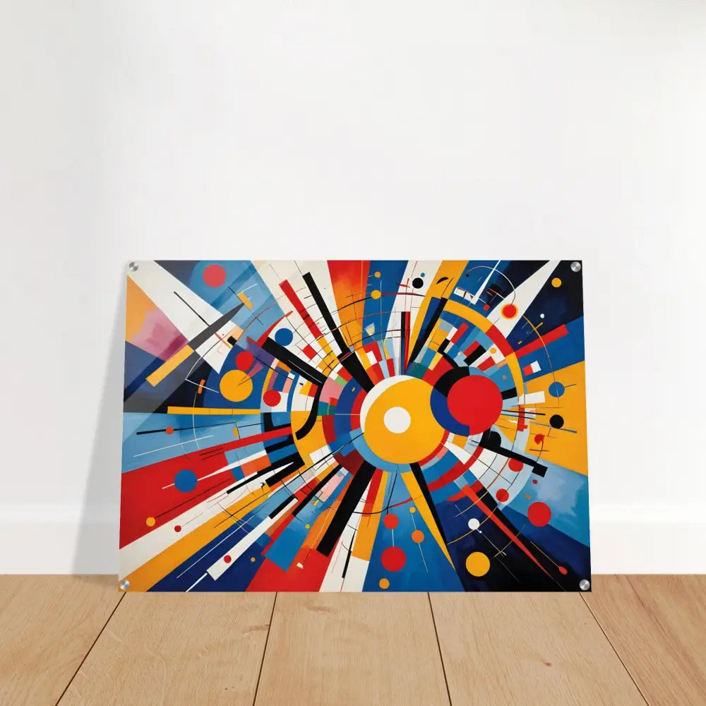 Abstract geometric artwork on Acrylic Print Celestial Motion by PixiOnyx Abstract Dreamscape