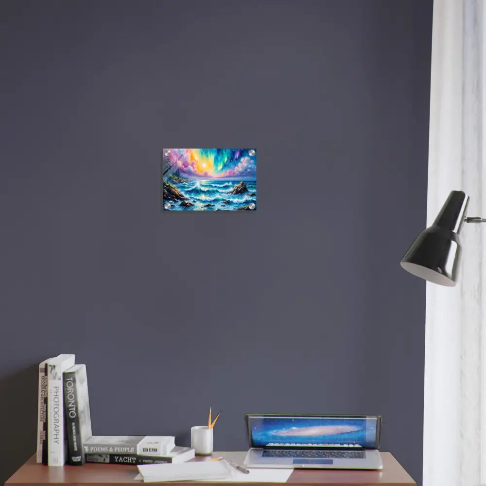 Acrylic Print Celestial Tide Aurora Lightscape by PixiOnyx with celestial tide and supernatural clarity