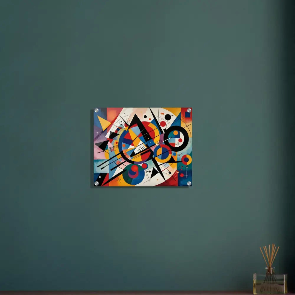 Abstract geometric art print featured in PixiOnyx Acrylic Print Rhythmic Geometry