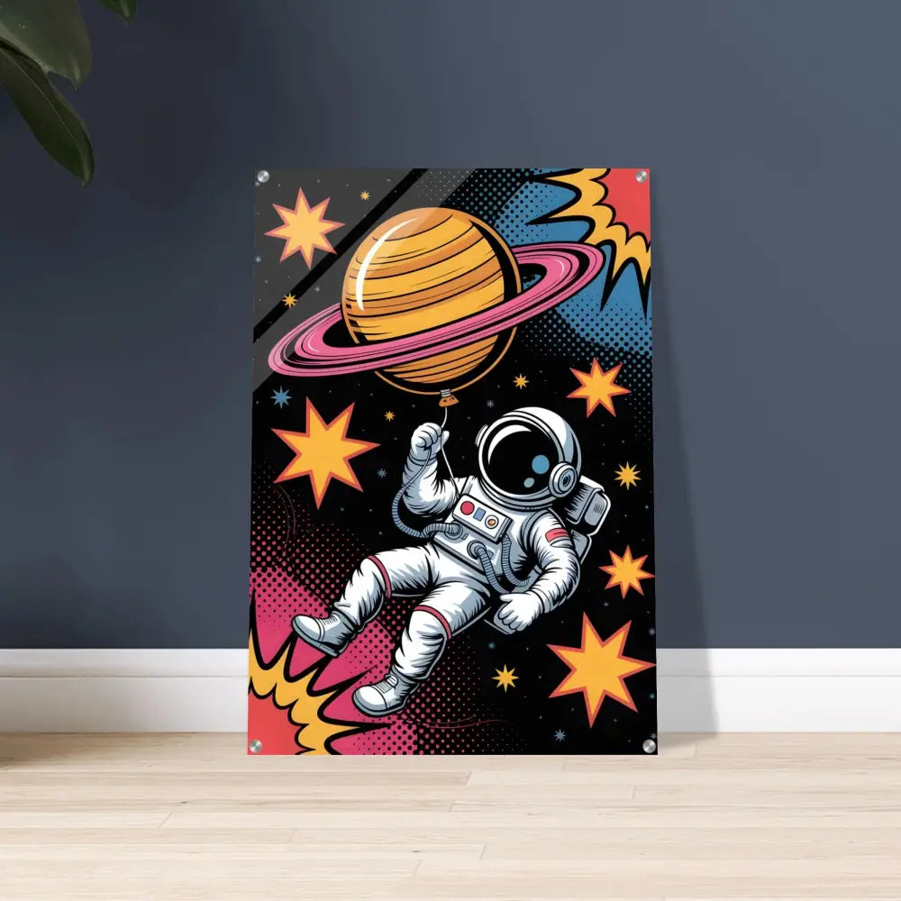 Acrylic Print Saturn Balloon with impact light-enhancing depth and rich contrast