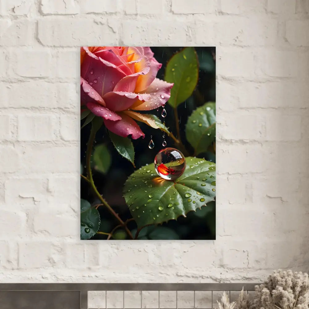 Floral art print on Aluminum Print Blush Reverie by PixiOnyx Botanical Daydream
