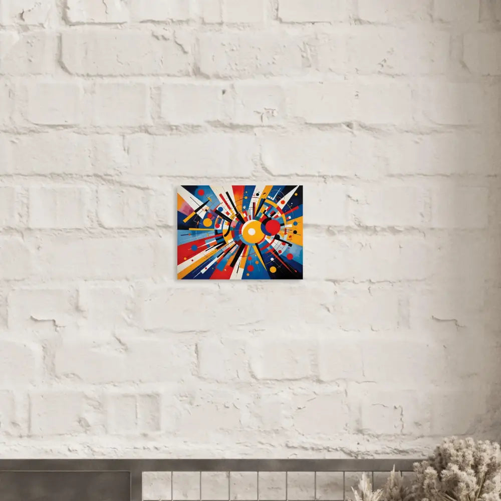 Abstract colorful geometric art on Aluminum Print Celestial Motion PixiOnyx Abstract Dreamscape
