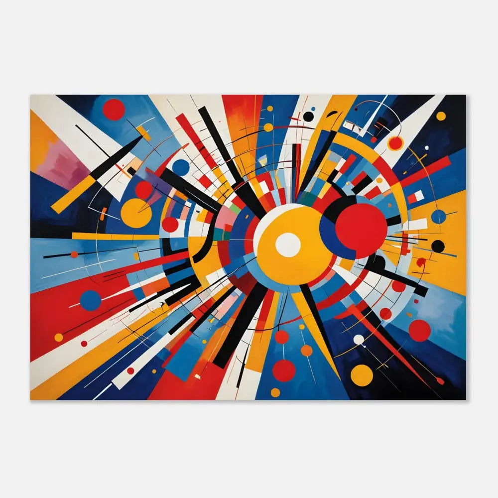 Abstract geometric painting on Aluminum Print Celestial Motion PixiOnyx Dreamscape