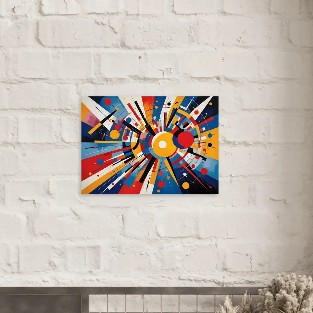 Abstract geometric artwork on Aluminum Print Celestial Motion by PixiOnyx