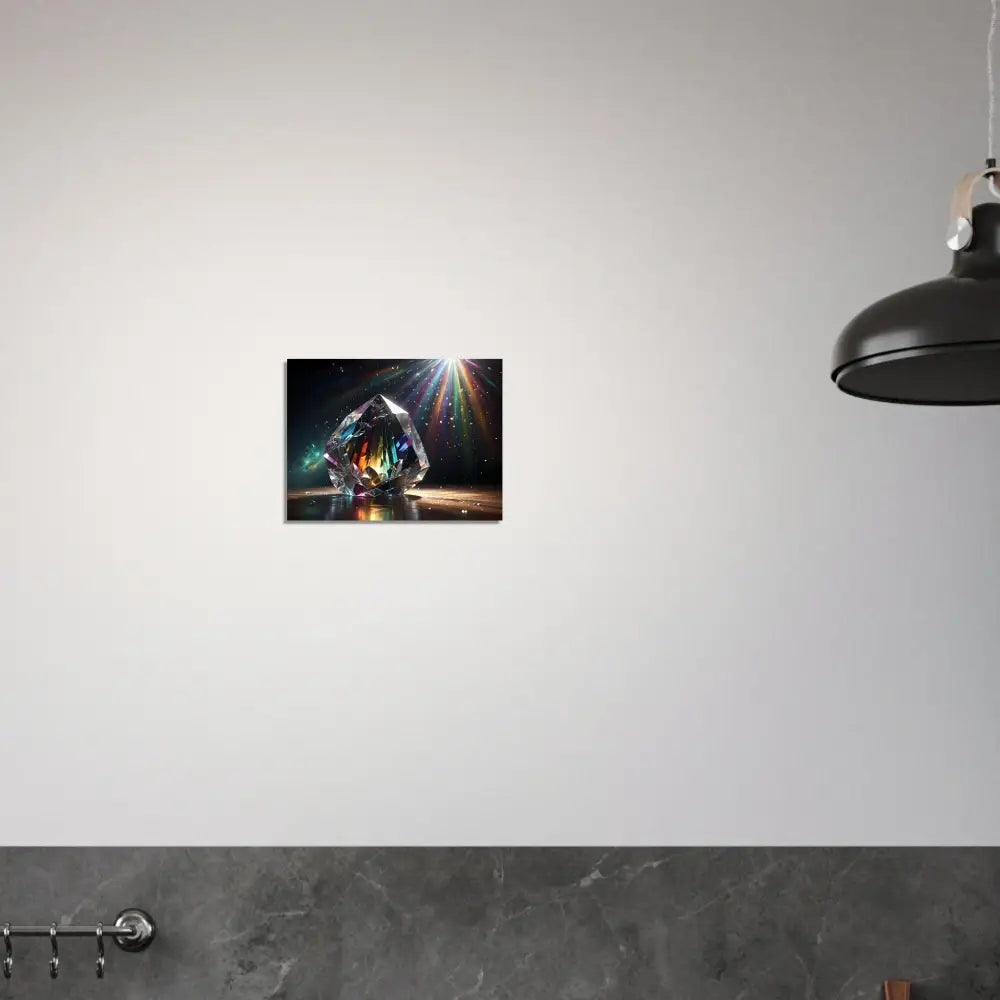 Prismatic crystal artwork displayed on Aluminum Print in Prismatic Splendor by PixiOnyx