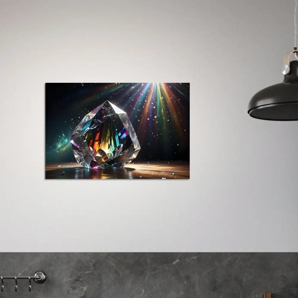Prismatic crystal art print Aluminum Print Prismatic Splendor PixiOnyx Crystal Alloy