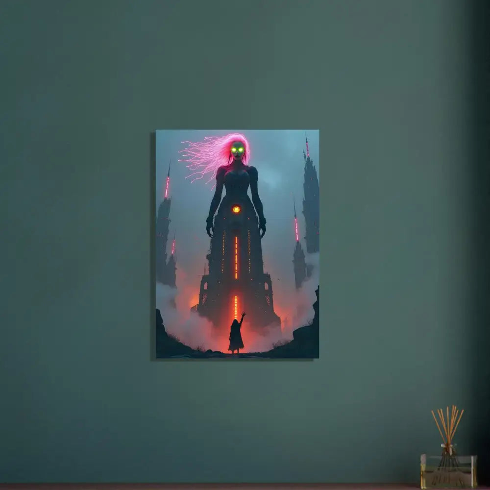 Vivid metal realm fantasy art print on Aluminum Print Sci-fi Fairytale PixiOnyx
