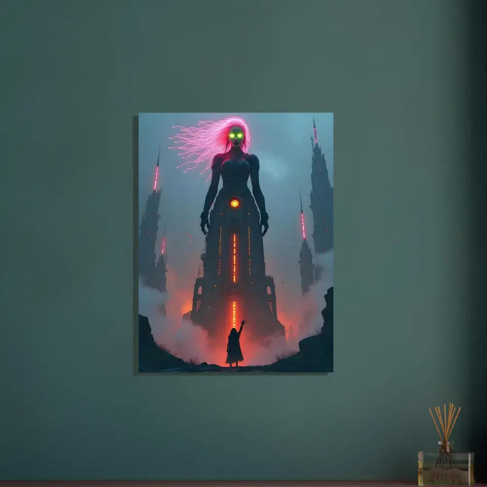 Fantasy art print on vibrant metallic surface for Aluminum Print Sci-fi Fairytale PixiOnyx