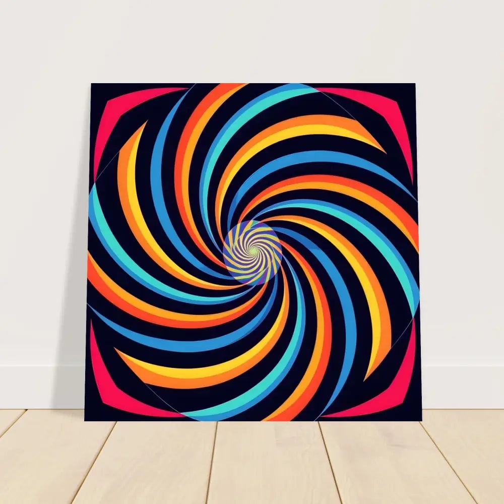 Colorful spiral artwork on Aluminum Print Spirograph Swirl by PixiOnyx Urban Alloy