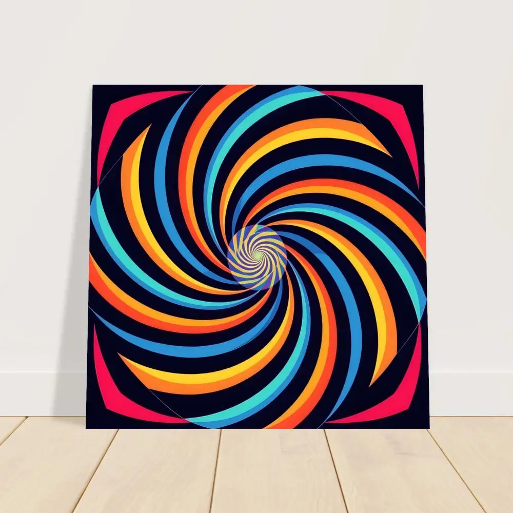 Colorful spiral artwork on Aluminum Print Spirograph Swirl by PixiOnyx Urban Alloy