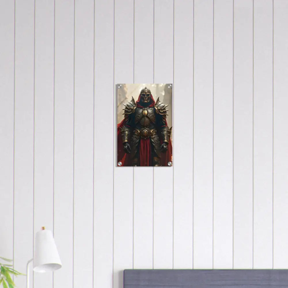 Framed knight artwork from Steel Oath Armoured Warrior Acrylic Print by PixiOnyx Glassblade Series