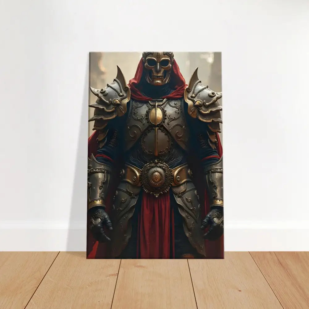 Framed knight artwork from Armoured Warrior Canvas Steel Oath PixiOnyx Battlelord Wall Art