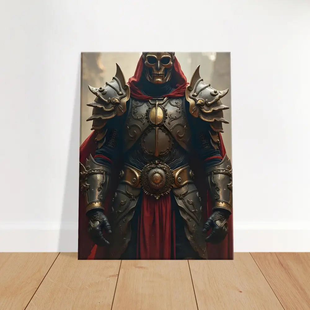 Framed knight artwork from Armoured Warrior Canvas Steel Oath PixiOnyx Battlelord Wall Art