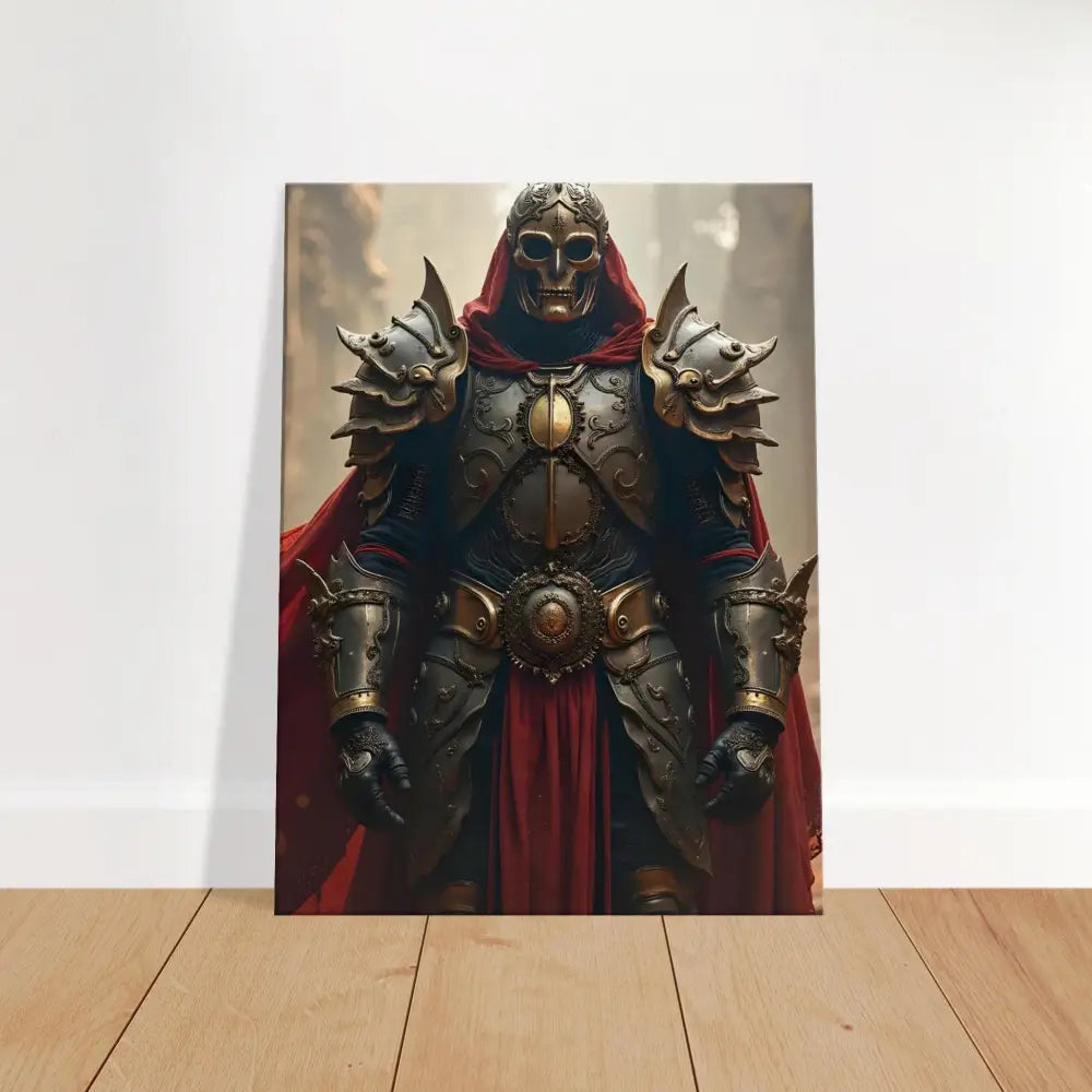 Framed knight artwork from Armoured Warrior Canvas Steel Oath PixiOnyx Battlelord Wall Art