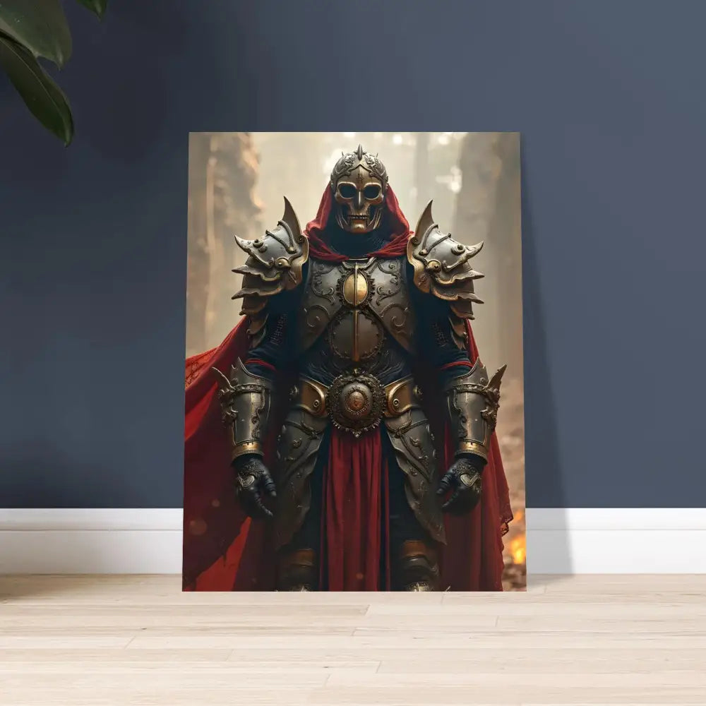 Framed knight artwork from Armoured Warrior Poster Steel Oath by PixiOnyx Fine Art Print
