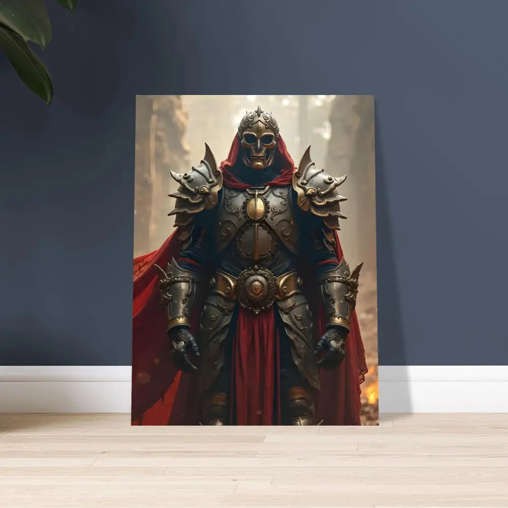 Framed knight artwork from Armoured Warrior Poster Steel Oath PixiOnyx Fine Art Print