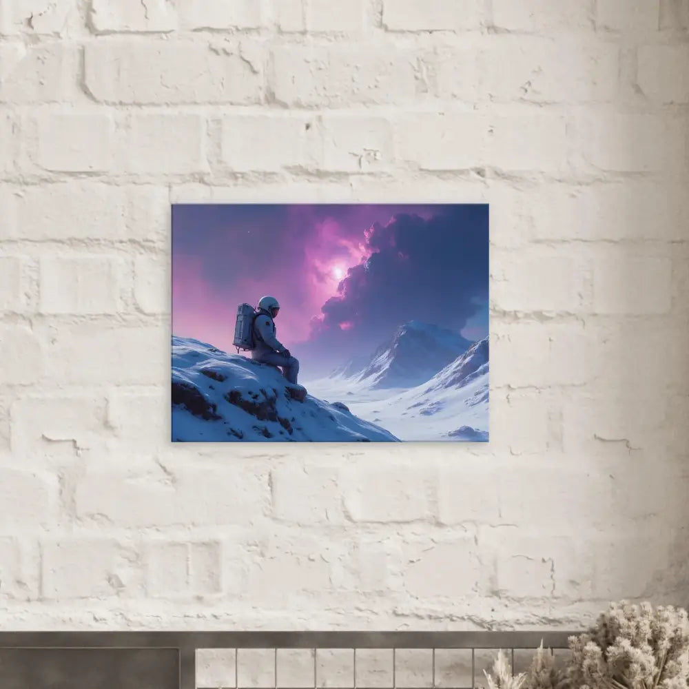 Astronaut canvas print from PixiOnyx featuring cosmic void solitude artwork for wall decor