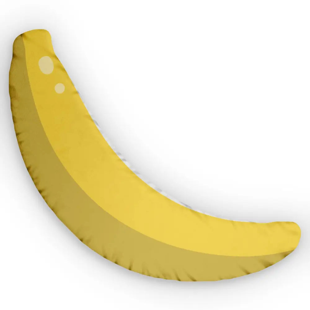 Banana Shaped Pillow – Surreal Fruit Cushion | PixiOnyx Playful Decor S / White zipper Home