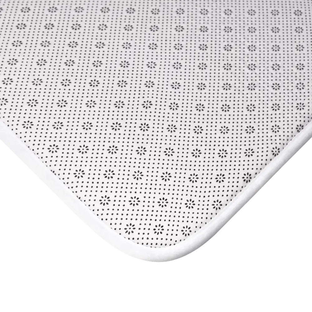 Non-slip rug backing on Funky Frog Groove Bath Mat by PixiOnyx Amphibian Vibe Decor