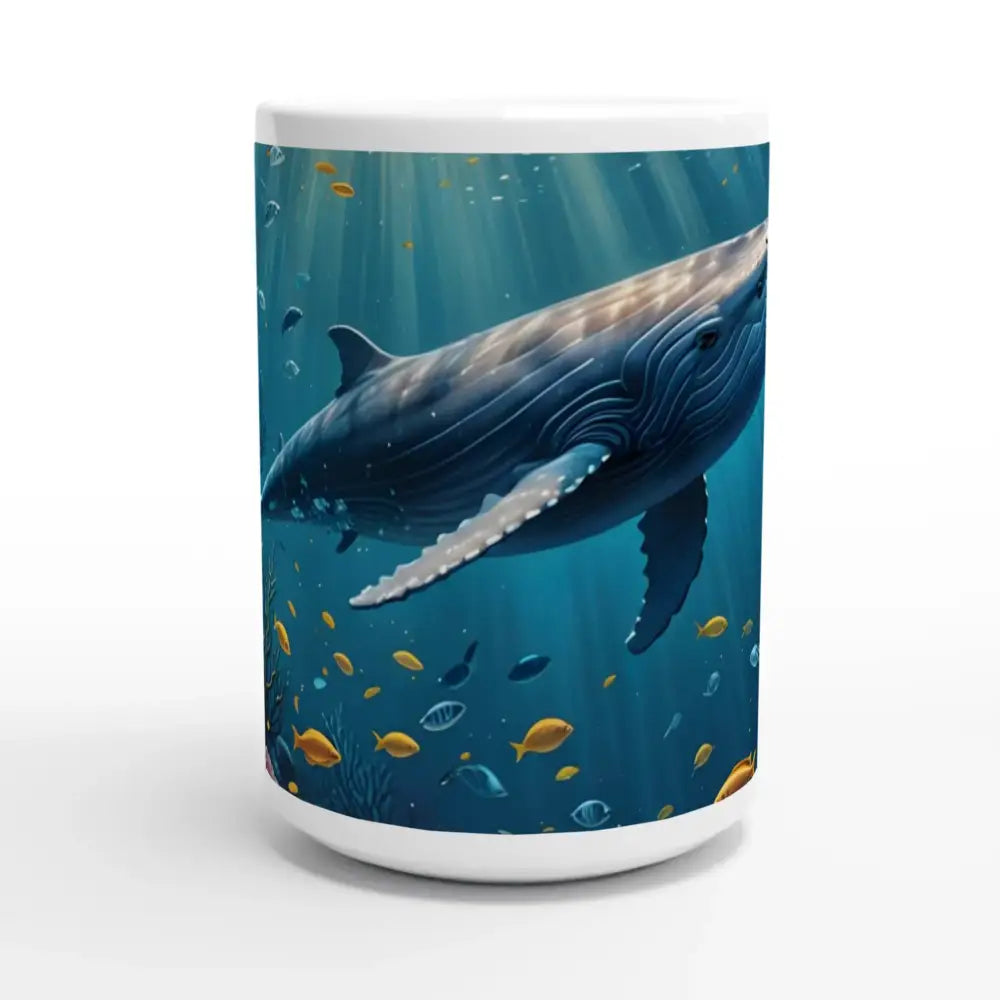 Blue Whale Mug featuring whale-themed ceramic design for deep sea serenity enjoyment
