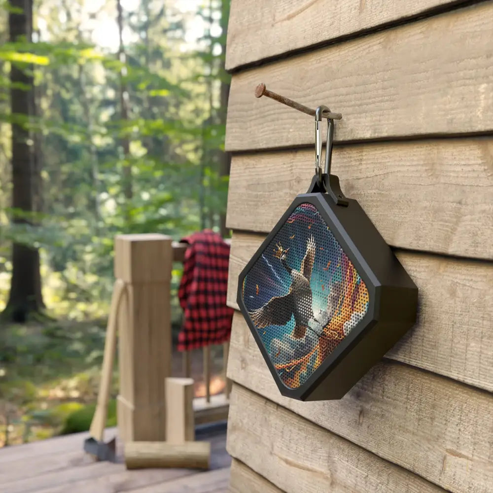 Diamond-shaped portable Bluetooth speaker from Spaghetti Goose Ascension Bird Art outdoor audio