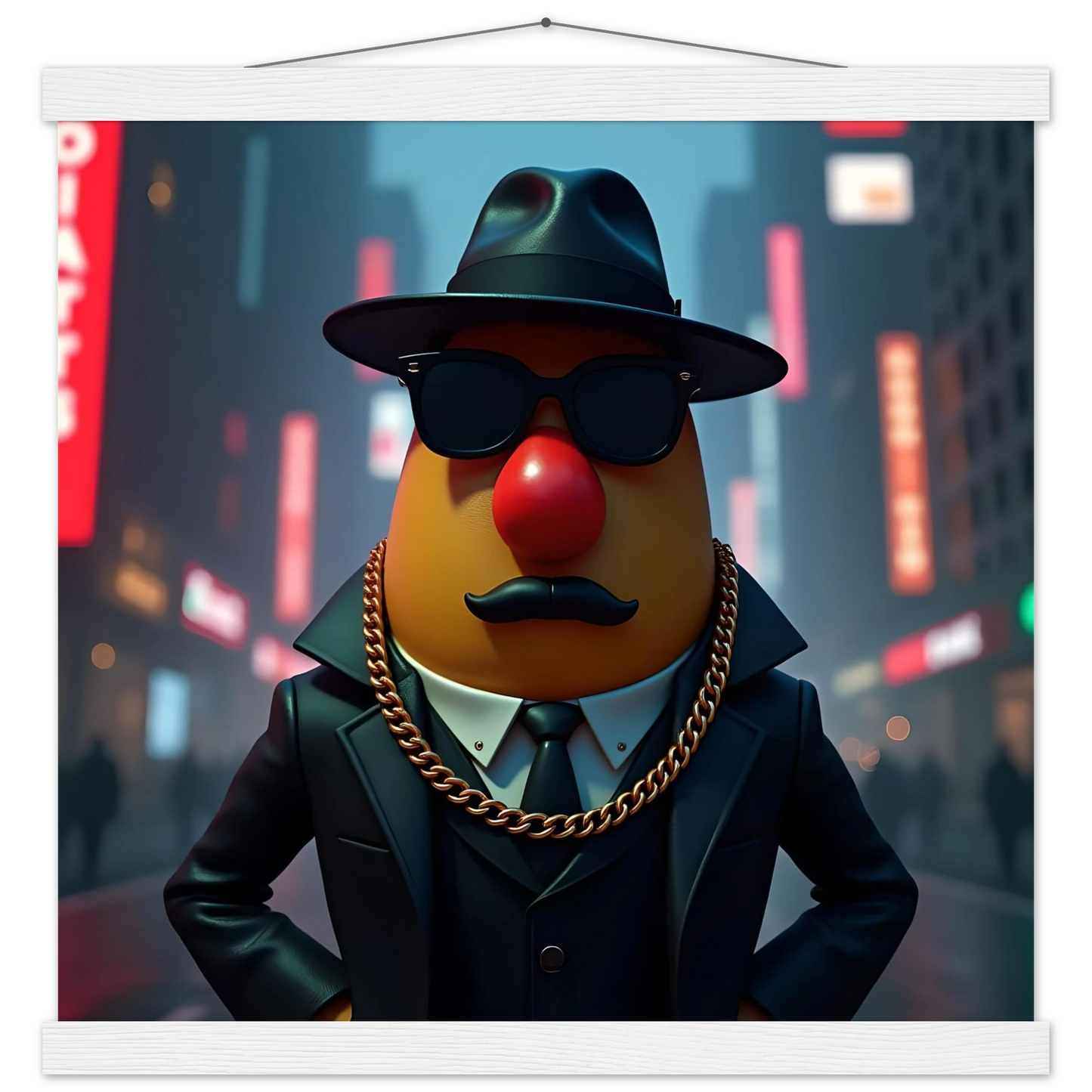 Gangster Mr. Potato Head from Gangster Potato premium matte poster with hanger by PixiOnyx