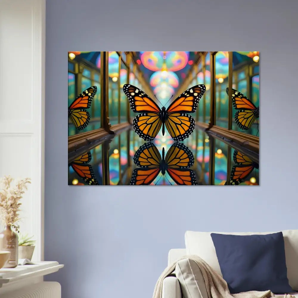 Butterfly mirror art from PixiOnyx Kaleidoscopic Nature Wrap Canvas product
