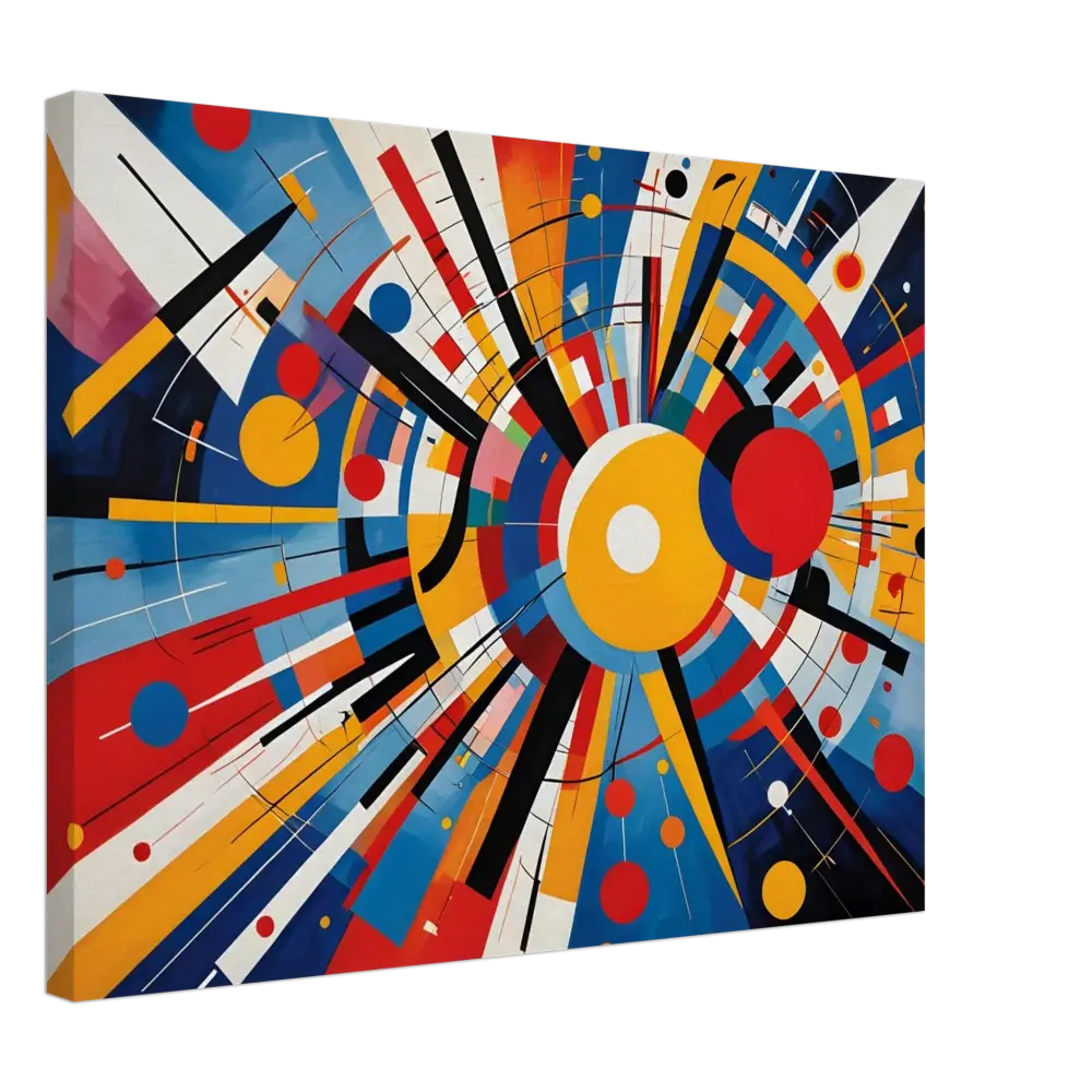 Abstract geometric painting on canvas from PixiOnyx Celestial Motion Dreamscape collection