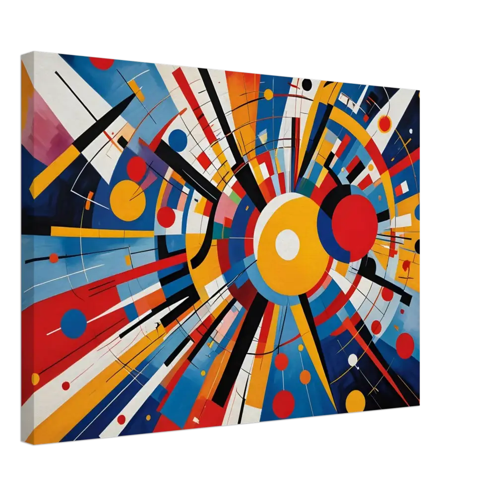 Abstract colorful geometric painting for Canvas Celestial Motion PixiOnyx Abstract Dreamscape