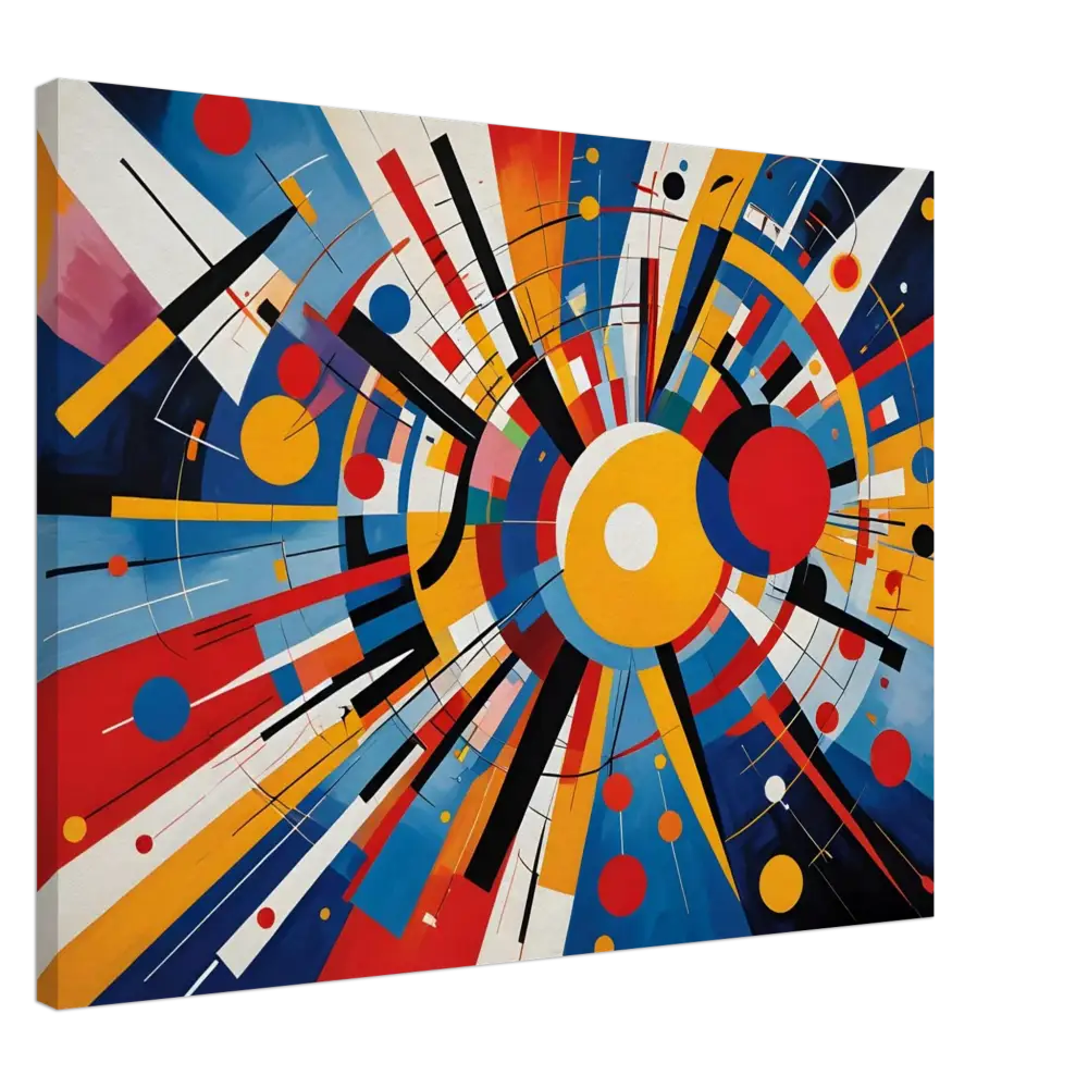 Abstract geometric canvas art from Canvas Celestial Motion PixiOnyx Dreamscape