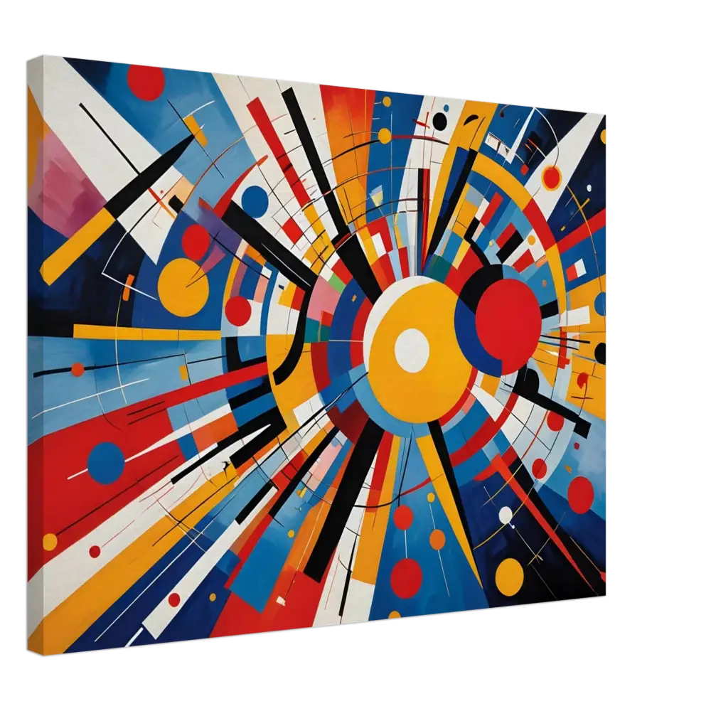 Abstract geometric canvas art for Celestial Motion PixiOnyx Dreamscape product display