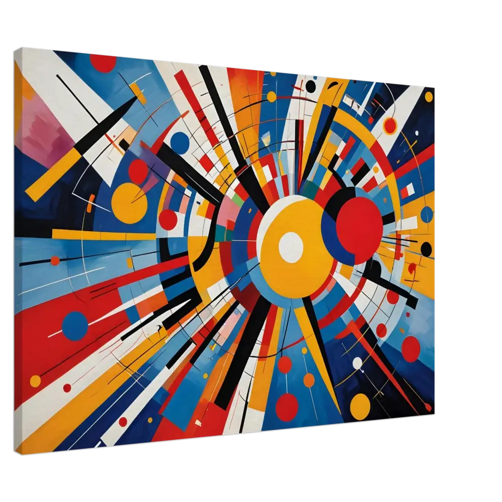 Abstract geometric canvas art from Celestial Motion Dreamscape by PixiOnyx