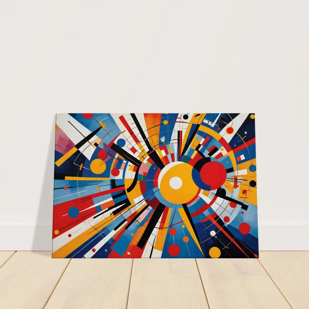 Abstract geometric painting on Canvas Celestial Motion PixiOnyx Abstract Dreamscape