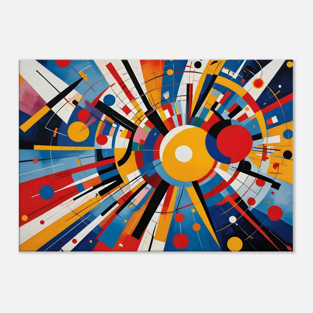 Abstract geometric painting on Canvas – Celestial Motion by PixiOnyx Abstract Dreamscape