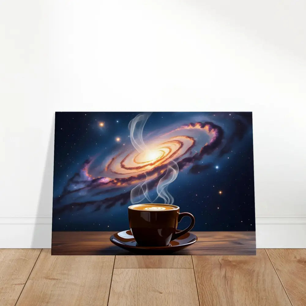 Coffee cup galaxy art on Canvas – Cosmic Brew PixiOnyx Dreamscape Canvas