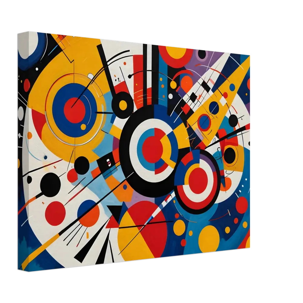 Abstract geometric painting on Canvas for Dynamic Balance | PixiOnyx Abstract Geometry