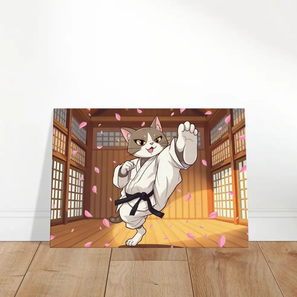 Karate Cat poster from PixiOnyx Cherry Blossom Showdown Canvas product