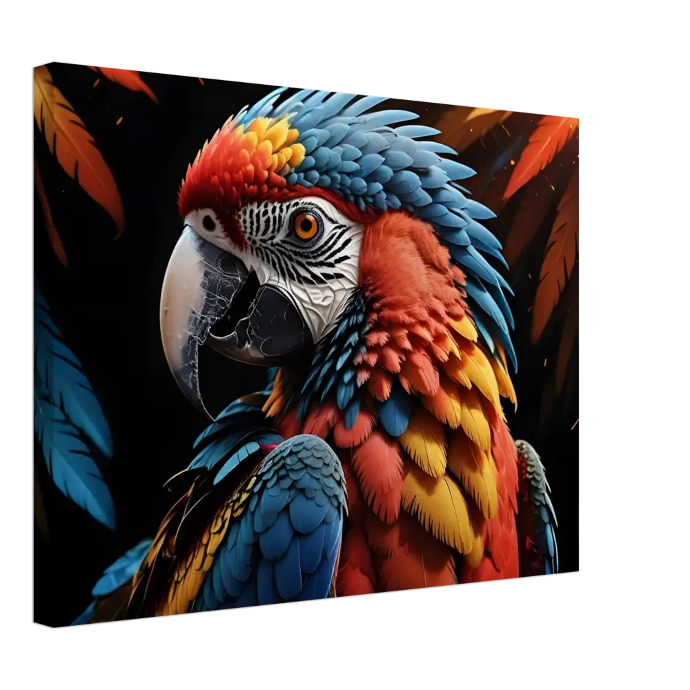 Colorful Macaw Parrot from Canvas Macaw Ascendant by PixiOnyx Nature Majesty Display