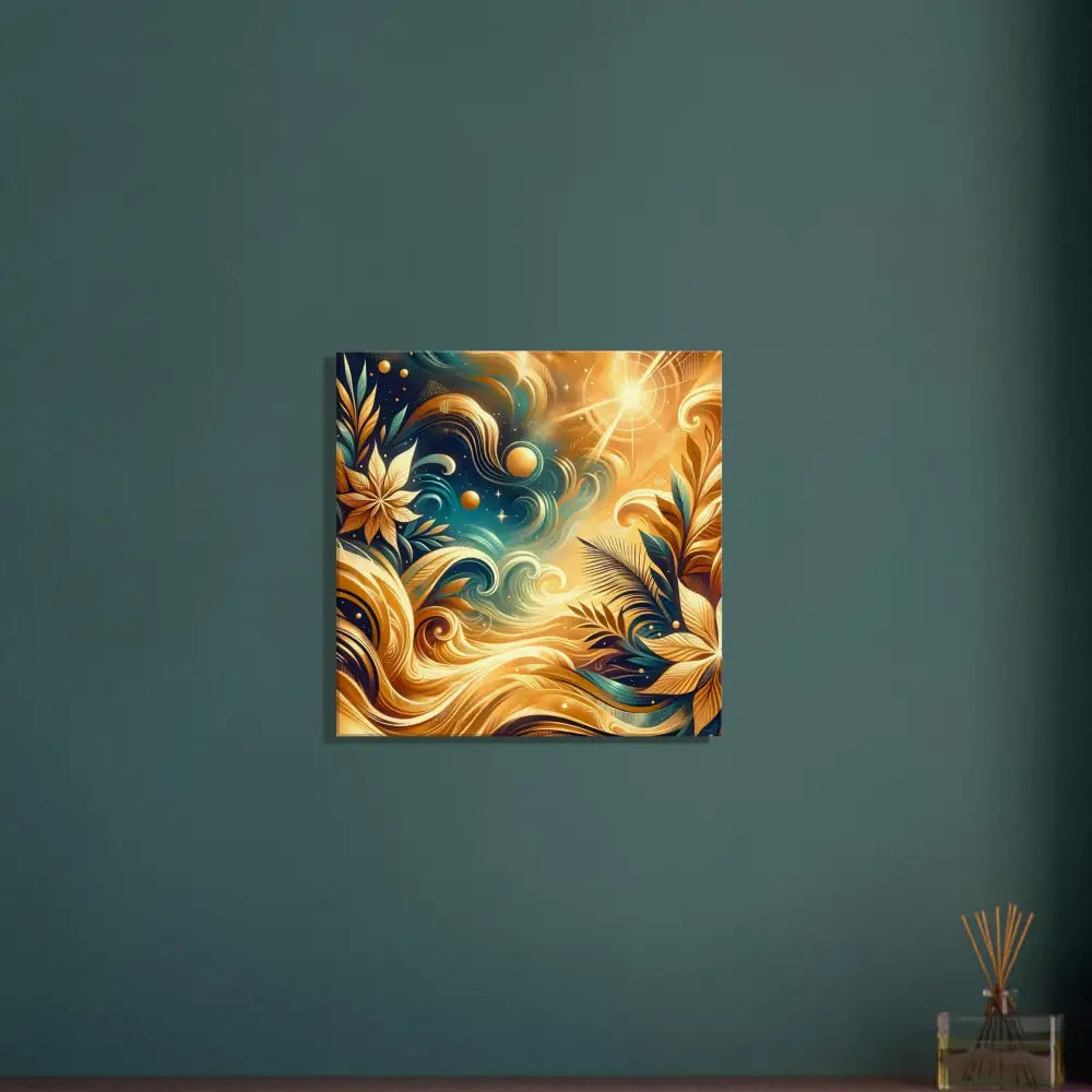 Abstract floral artwork from Canvas Nebula Bloom Cascade PixiOnyx Cosmic Nature Series